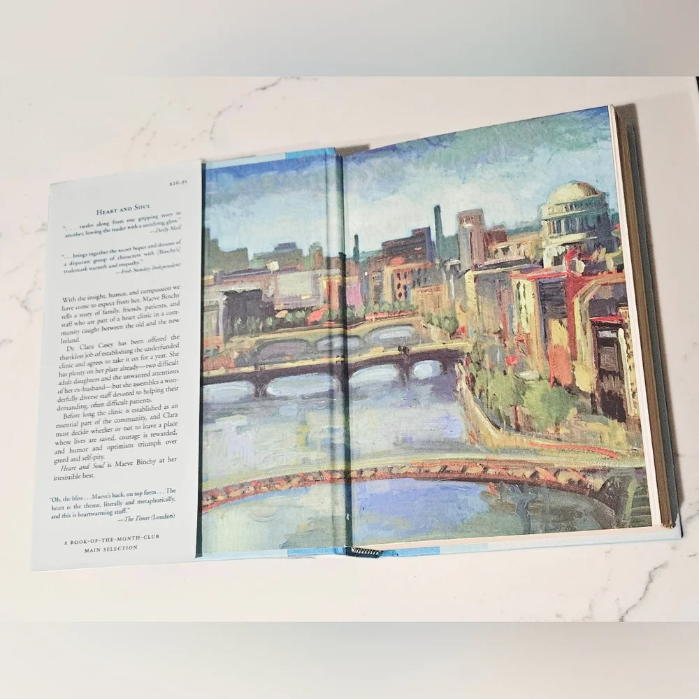 BOGO Maeve Binchy Heart and Soul Coffee Table Book - Blue Cover